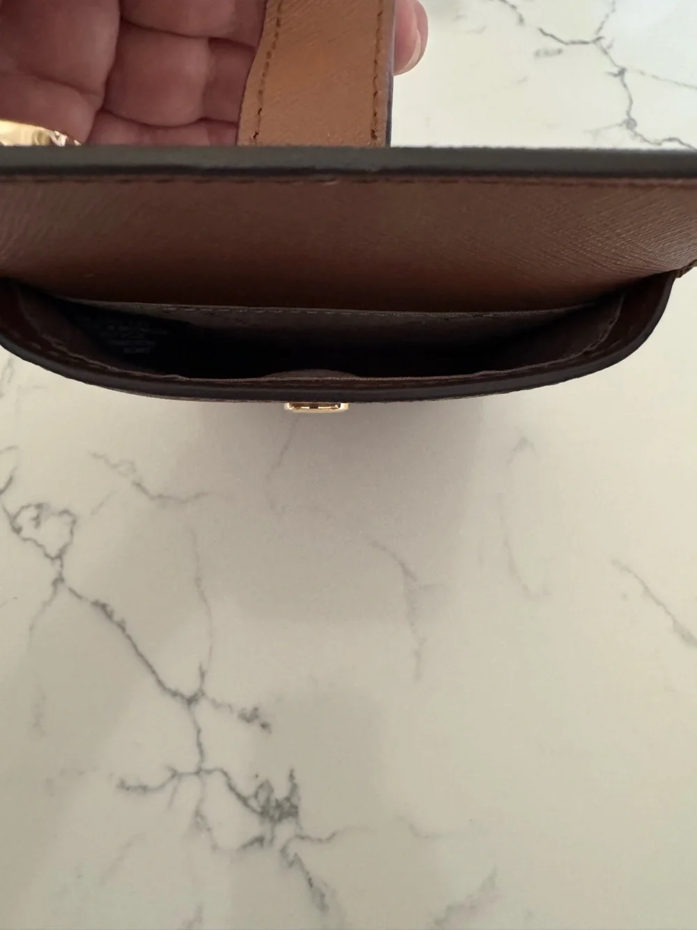 Michael Kors Saffiano Leather Smartphone Crossbody Bag